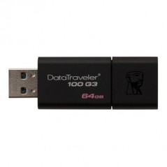 Kingston 64GB Data Traveler 100 Generation 3  USB 3.0 pendrive fekete 