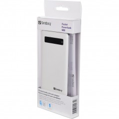 Sandberg Pocket 5000mAh külső akkumulátor  (2A USB kimenet, fehér)