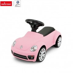 Rastar Volkswagen Beetle lábbal hajtós kisautó, rózsaszín