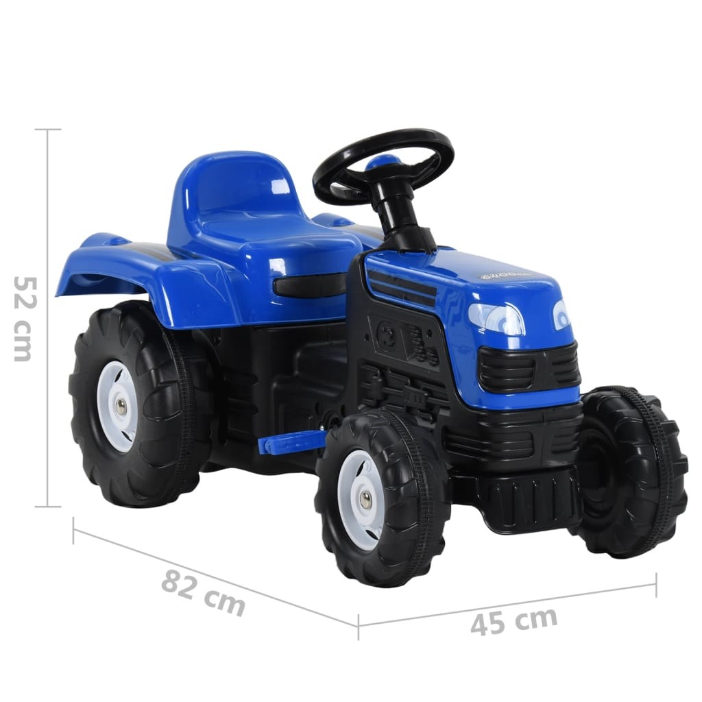 Kék színű pedálos gyerek traktor